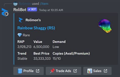 Roblox Discord Bots - Rolimon\'s