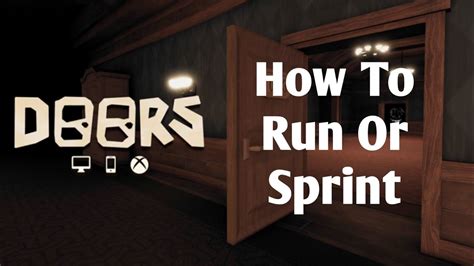 Roblox Doors: How To Sprint Or Run