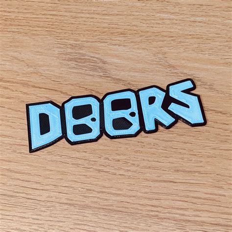 Roblox Doors Inspired Logo Bookmark 3D Printed Gamer Kid - Etsy