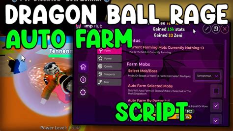 Roblox Dragon Ball Rage Script - Auto Farm All Stats 2022 - YouTube