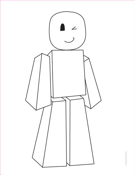 Roblox Drawing Template - Draw Your Roblox Character - Free 