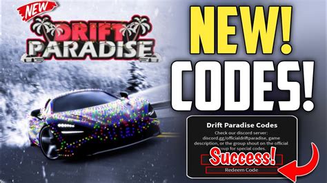 Roblox Drift Paradise codes (February 2023)