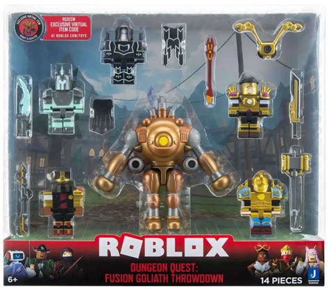 Roblox Dungeon Quest: Fusion Goliath Throwdown Action Figure Set