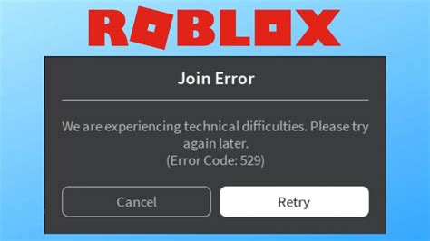 Roblox Error Code 529