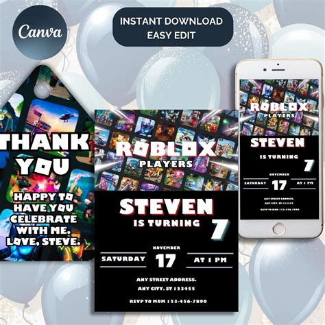 Roblox Evite - Etsy