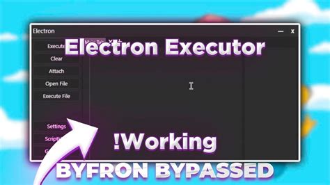 Roblox Executor Electron BEST Byfron Bypass 2023 