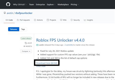 Roblox FPS Unlocker v4.4.0 - How to Download, Unable to find 