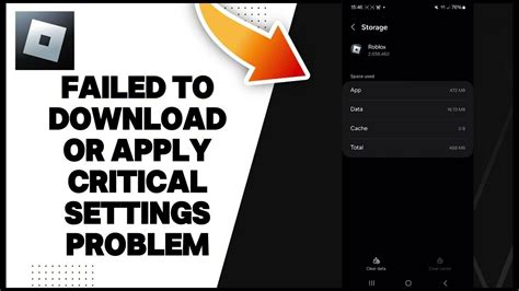 Roblox Failed to Download or Apply Critical Settings - News