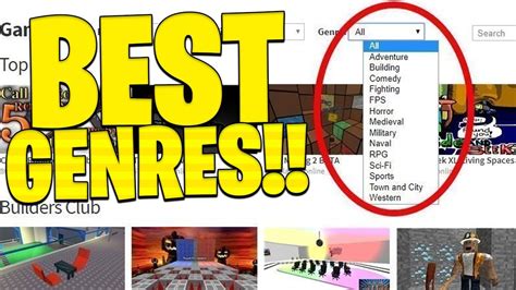 Roblox Game Genres