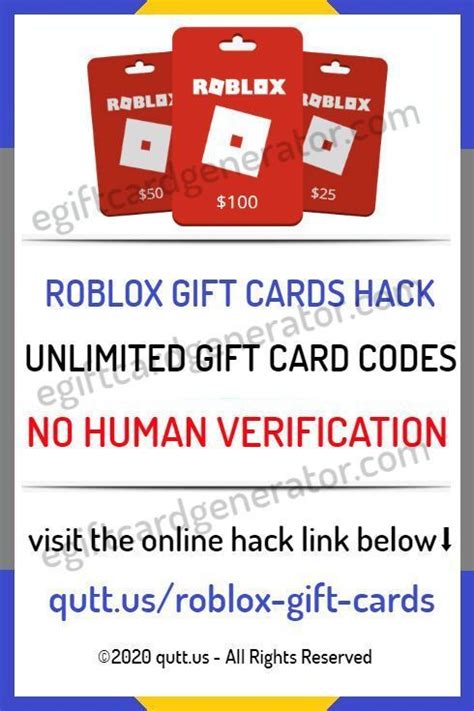 Roblox Gift Card Generator 2022: No Human Verification