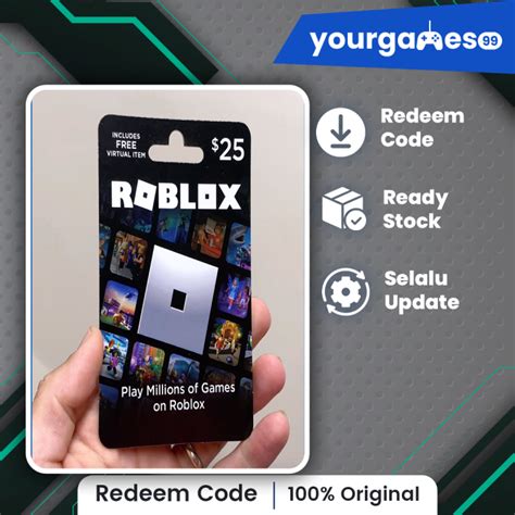 Roblox Gift Card Redeem Code [ Robux Digital Key ] | Lazada Indonesia