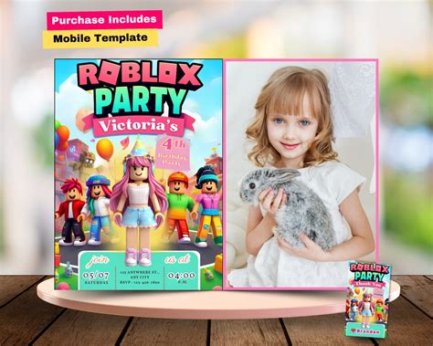 Roblox Girl Invite - Etsy