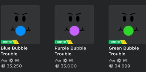 Roblox Green Bubble Trouble Limited Read Description - Etsy