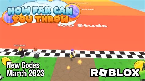 Roblox How Far Can You Throw Codes (March 2023)