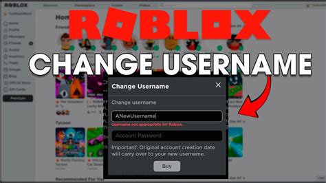 Roblox How To Change Username