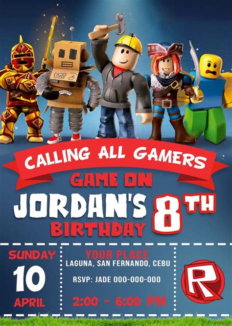 Roblox Invitations - Amazon.com