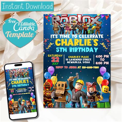 Roblox Invitations - Etsy Canada