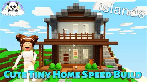 Roblox Islands Building Ideas - Cute Tiny Home Speed Build 