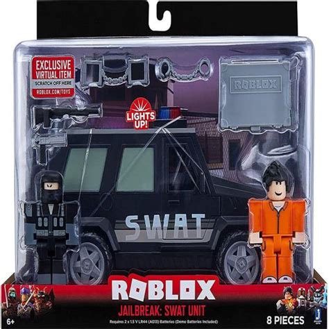 Roblox Jailbreak Swat Unit Boneco Carrinho Com Virtual Item Sunny