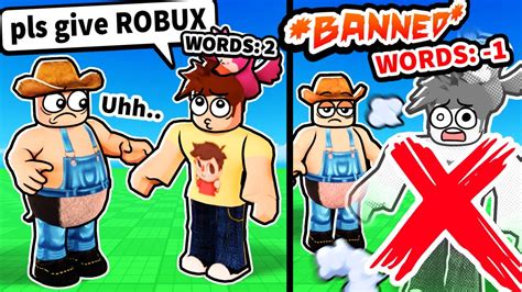 Roblox LIMITED WORDS admin trolling - YouTube