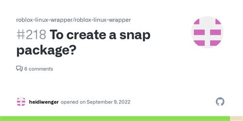 Roblox Linux Wrapper - the developer up for a snap package! - snap 