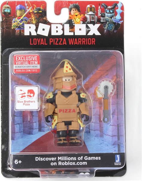 Roblox Loyal Pizza Warrior 2.75 Inch Figure with Exclusive Virtual 