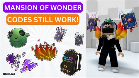 Roblox Mansion Of Wonder Codes 2023 - Get Free Accessories