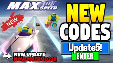 Roblox Max Speed codes for November 2022: Free boosts and 