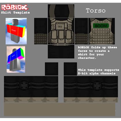 Roblox Military Shirt Template