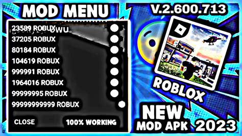 Roblox Mod Apk 2.581.563 Gameplay 2023 VIP Unlimited Robux 