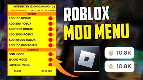 Roblox Mod Menu APK & IOS 2023 (Unlimited Robux & Money 