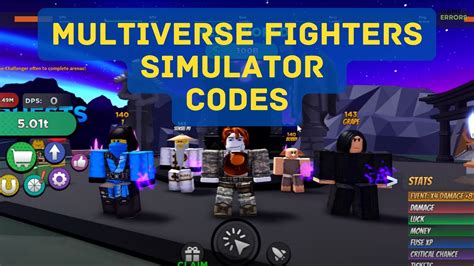 Roblox Multiverse Fighters Simulator Codes (June 2023)