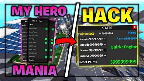 Roblox My Hero Mania Hack/Script AUTO FARM, AUTO QUEST, INF 