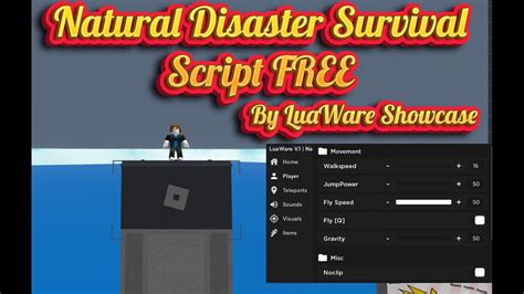 Roblox NATURAL DISASTER SURVIVAL Script *Pastebin* - YouTube