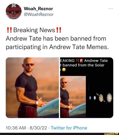 Roblox News Notifications on Twitter: \"Andrew Tate has been 