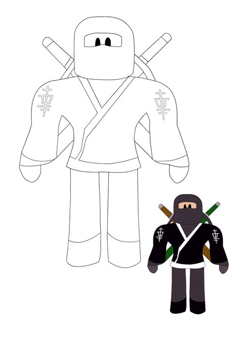 Roblox Ninja Coloring Page - ColoringAll