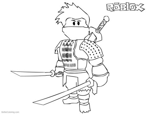 Roblox Ninja Coloring Pages Printable - Get Coloring Pages