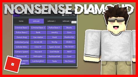 Roblox Nonsense Diamond 1.9 Exploit - mega convenient GUI with 