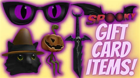 Roblox October Gift Card Items 2022! - Youtube