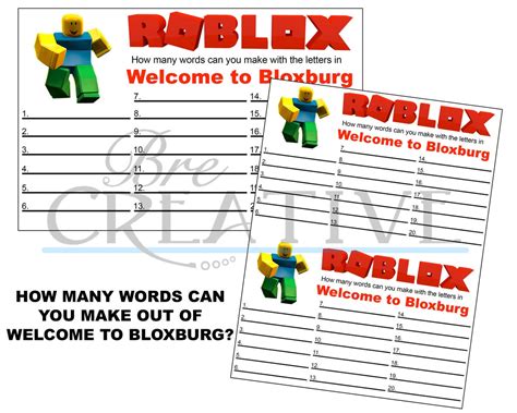 Roblox Party Games - Etsy