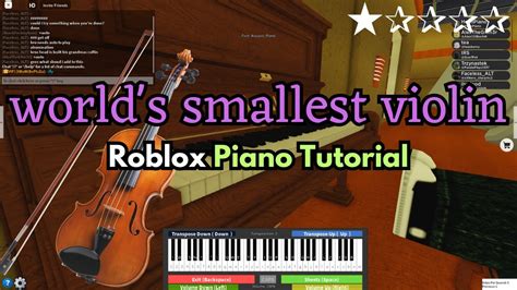 Roblox Piano - World\'s Smallest Violin - YouTube