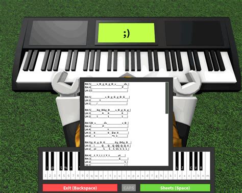 Roblox Piano Sheets - Keyboard and Piano