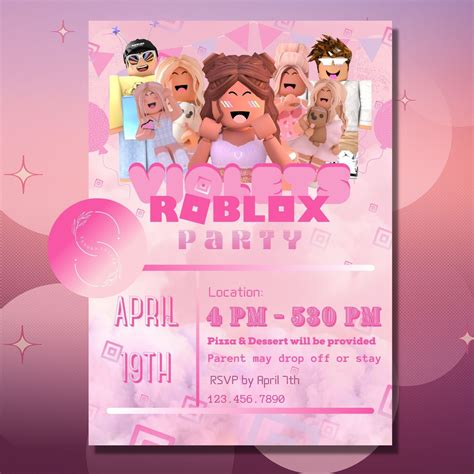 Roblox Pink Card - Etsy