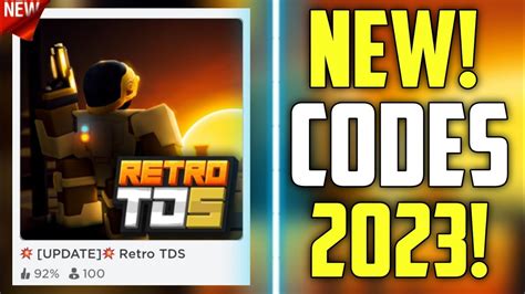 Roblox Retro TDS Codes - Aetdev (June 2023) - Pro Game Guides