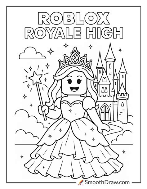 Roblox Royale High Coloring Page - Free Printable Coloring Pages 