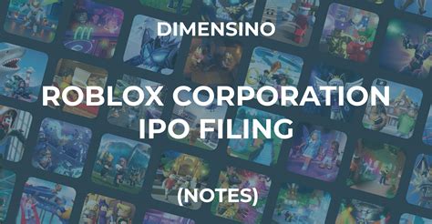 Roblox S-1 IPO filing released