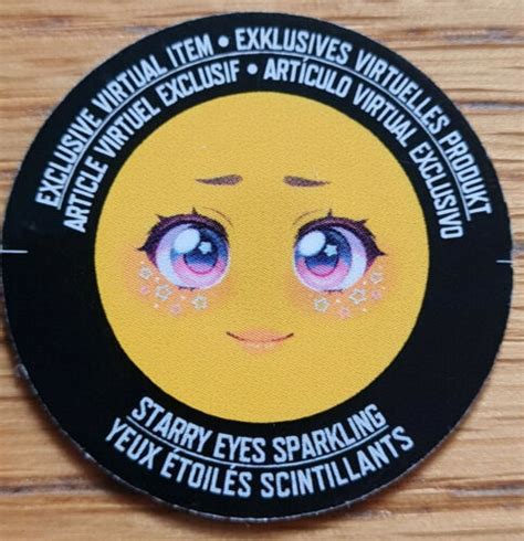 Roblox STARRY EYES SPARKLING FACE virtual item CODE 