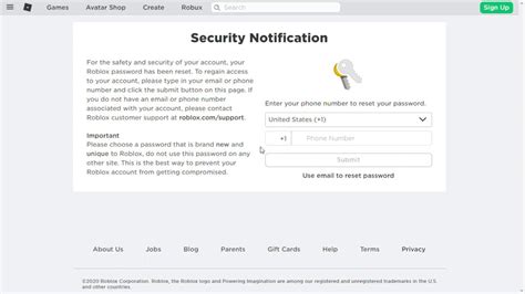 Roblox Security Notification | Roblox Forum