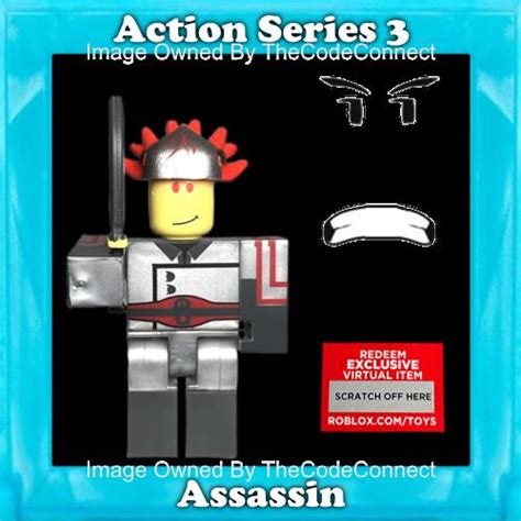 Roblox Series 3 Squinty Assassin Face Code Sent to Inbox - Figure 