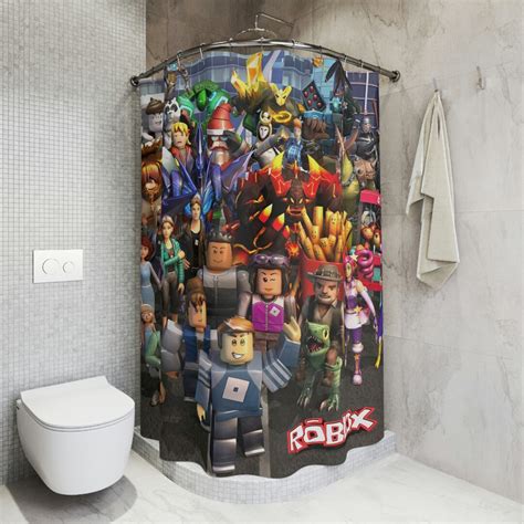 Roblox Shower Curtain by Den Verano - Pixels